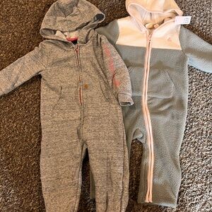 Carhartt Gray and Gap toddler footies